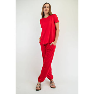 Viscose Modal Short Sleeve Top | Multiple Colors