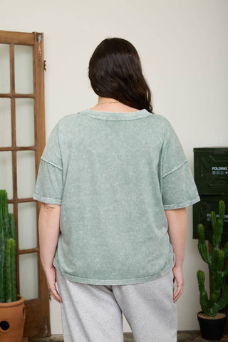 Polly Plus Size Boxy Knit Top | Cocoa