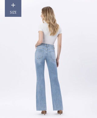 Lovervet Plus Jet Lag Tummy Control 90's Vintage Super High Flare Jeans