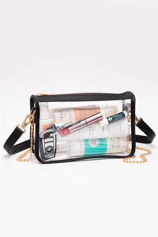 Clear Rectangle Stadium Concert Crossbody Bag | Multiple Color Options