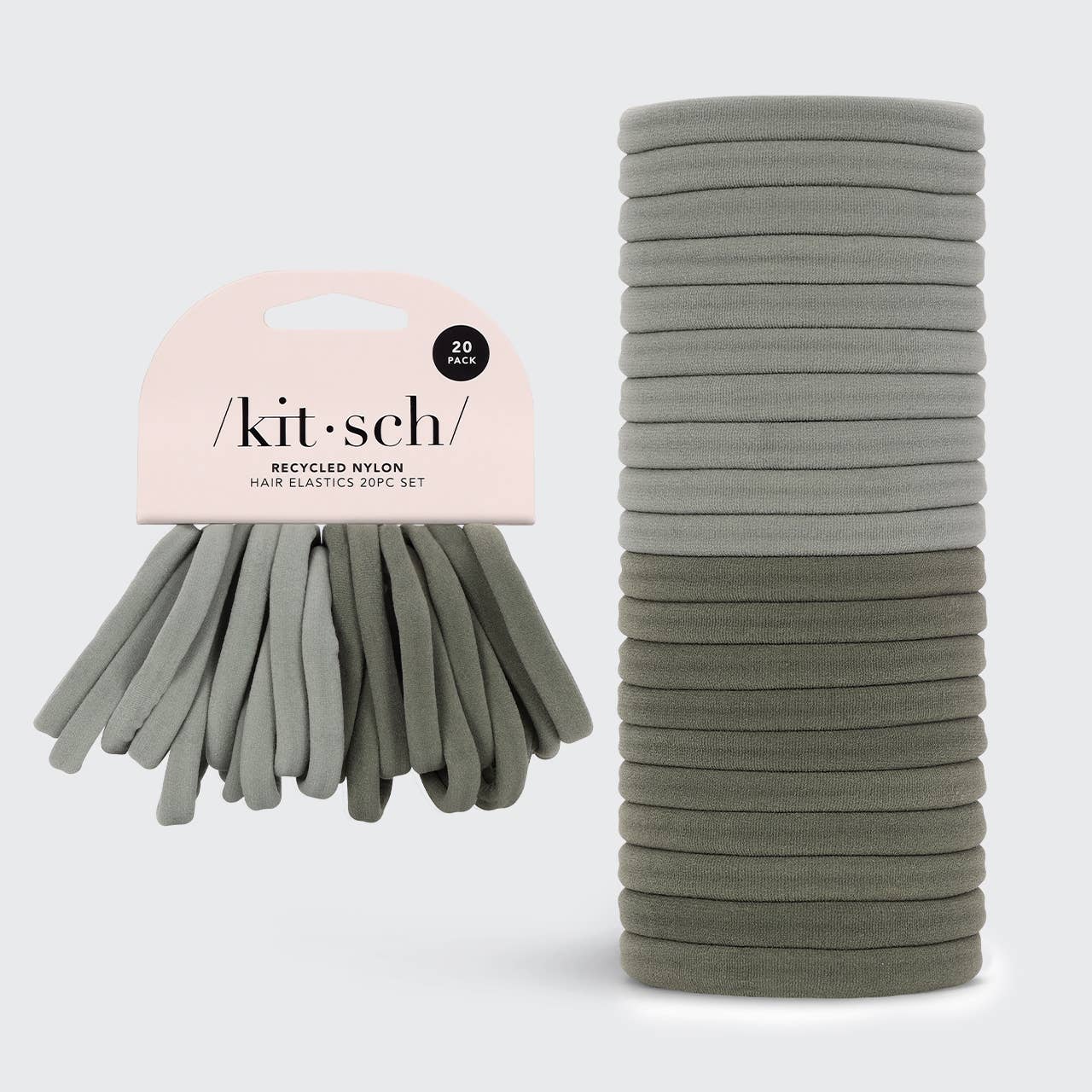 Eco-Friendly Nylon Elastics 20pc | Eucalyptus
