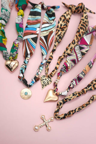 Scarf Charm Necklace | Assorted Options