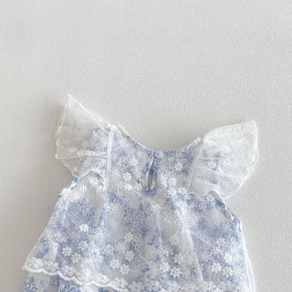Vintage Lace + Blue Bell Romper