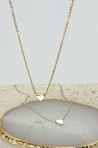 Classic Mini Heart Necklace | Assorted Metals