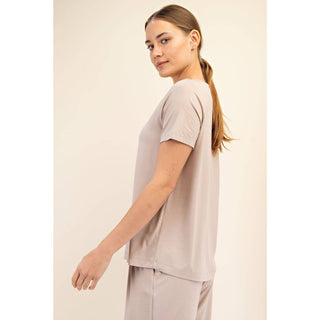 Viscose Modal Short Sleeve Top | Multiple Colors