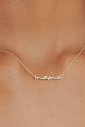 18K Stainless Steel Mama Necklace | Assorted Metal Options