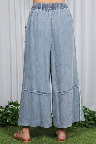 Harper Chambray Palazzo Pants