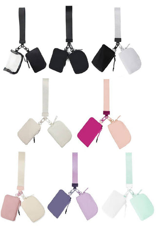 Dual Pouch Wristlet Keychain Wallet | Multiple Options