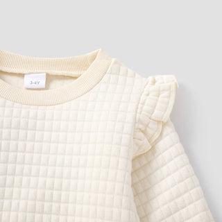 Whitney Ruffled Sweatshirt | Burgundy