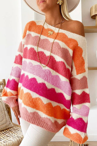 Rosey Wave Sweater