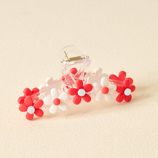Daisy Claw Clip | Red
