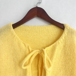 Bows For Days Cardigan | Beige