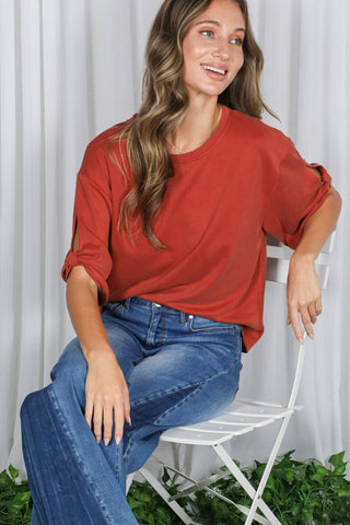 Tully Tie Sleeve Top | Blush