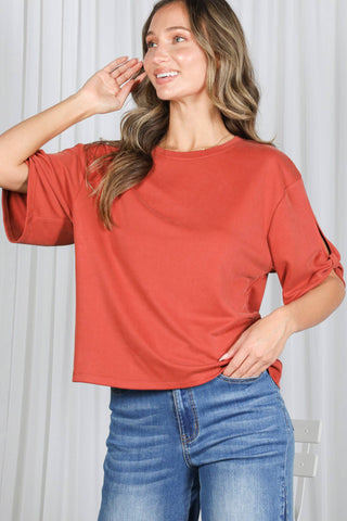 Tully Tie Sleeve Top | Blush