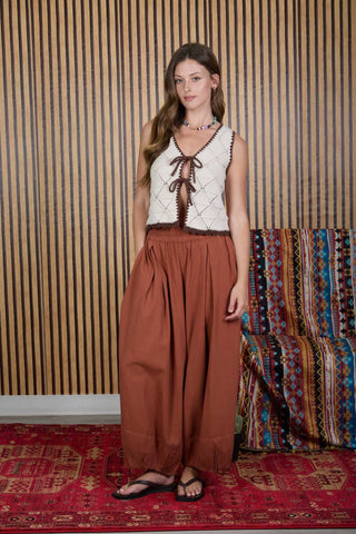Callie Crochet Knit Vest