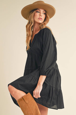Jenay Tiered Dress | Lilac