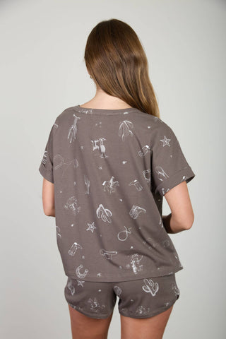 Westlyn Cuff Sleeve Knit Tee