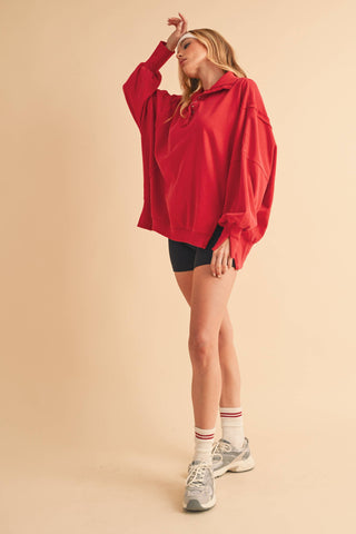 Tamika Henley Sweatshirt | Multiple Colors