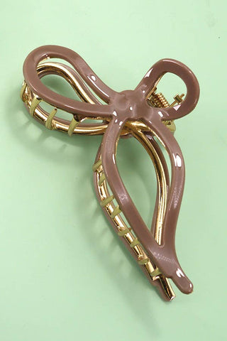Jumbo Cellulose Bow Hair Claw Clip