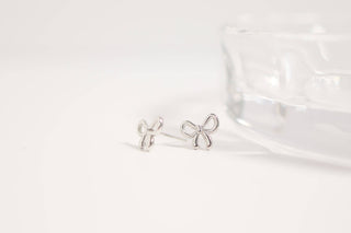 Bow Stud Earrings | 18K Gold PVD + Stainless Steel