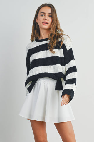 Violet Striped Sweater