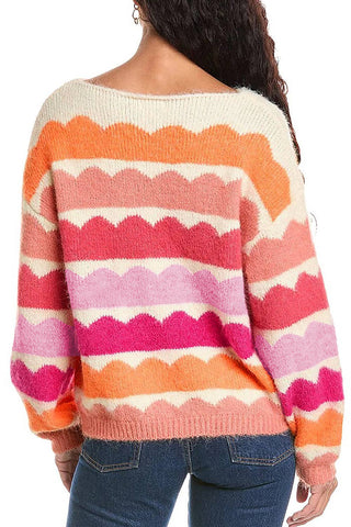 Rosey Wave Sweater
