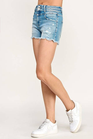 Medina High Rise Yoke Detailing Shorts