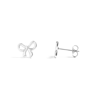 Bow Stud Earrings | 18K Gold PVD + Stainless Steel