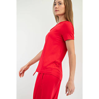 Viscose Modal Short Sleeve Top | Multiple Colors