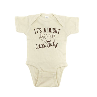 It's Alright To Be Little Bitty Infant Bodysuit | Brown