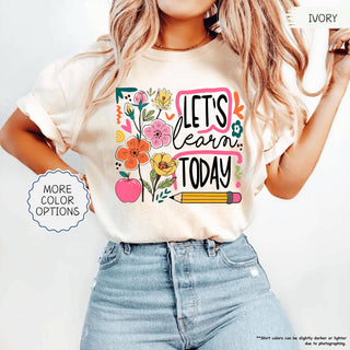 Let's Learn Today Tee | Green