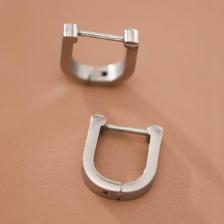 Tarnish-Resistant Waterproof Stainless Steel Hoop Earrings