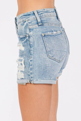 Lauren High Rise Patched Shorts