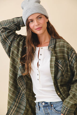 Kambrie Plaid Flannel Shirt