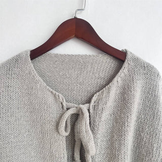 Bows For Days Cardigan | Beige