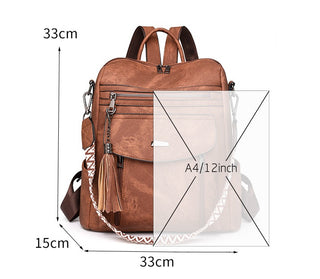 Lillian 6-Pocket Bookbag/Diaper Bag