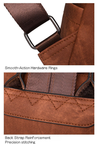 Lillian 6-Pocket Bookbag/Diaper Bag