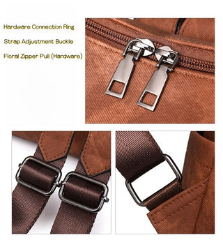 Lillian 6-Pocket Bookbag/Diaper Bag