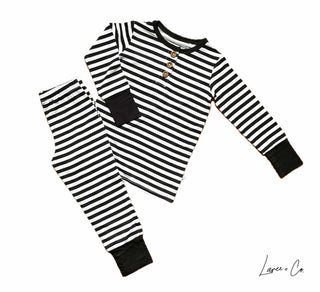Allie Stripe Bamboo 2-Piece Set