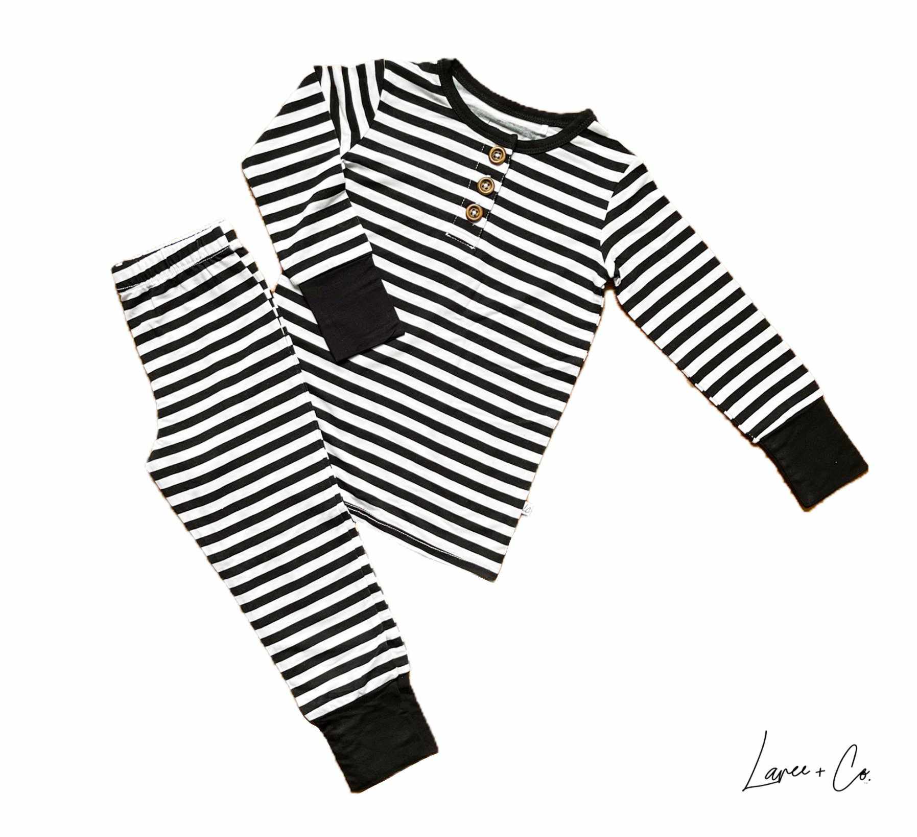 Allie Stripe Bamboo 2-Piece Set