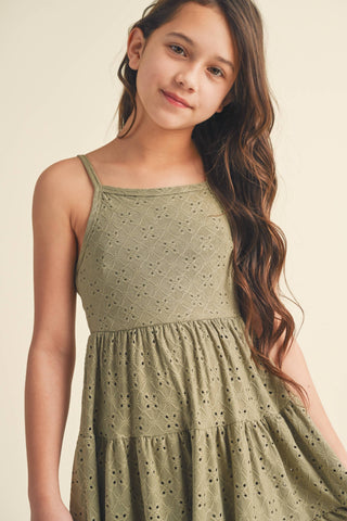 Melanie Tiered Dress | Sage