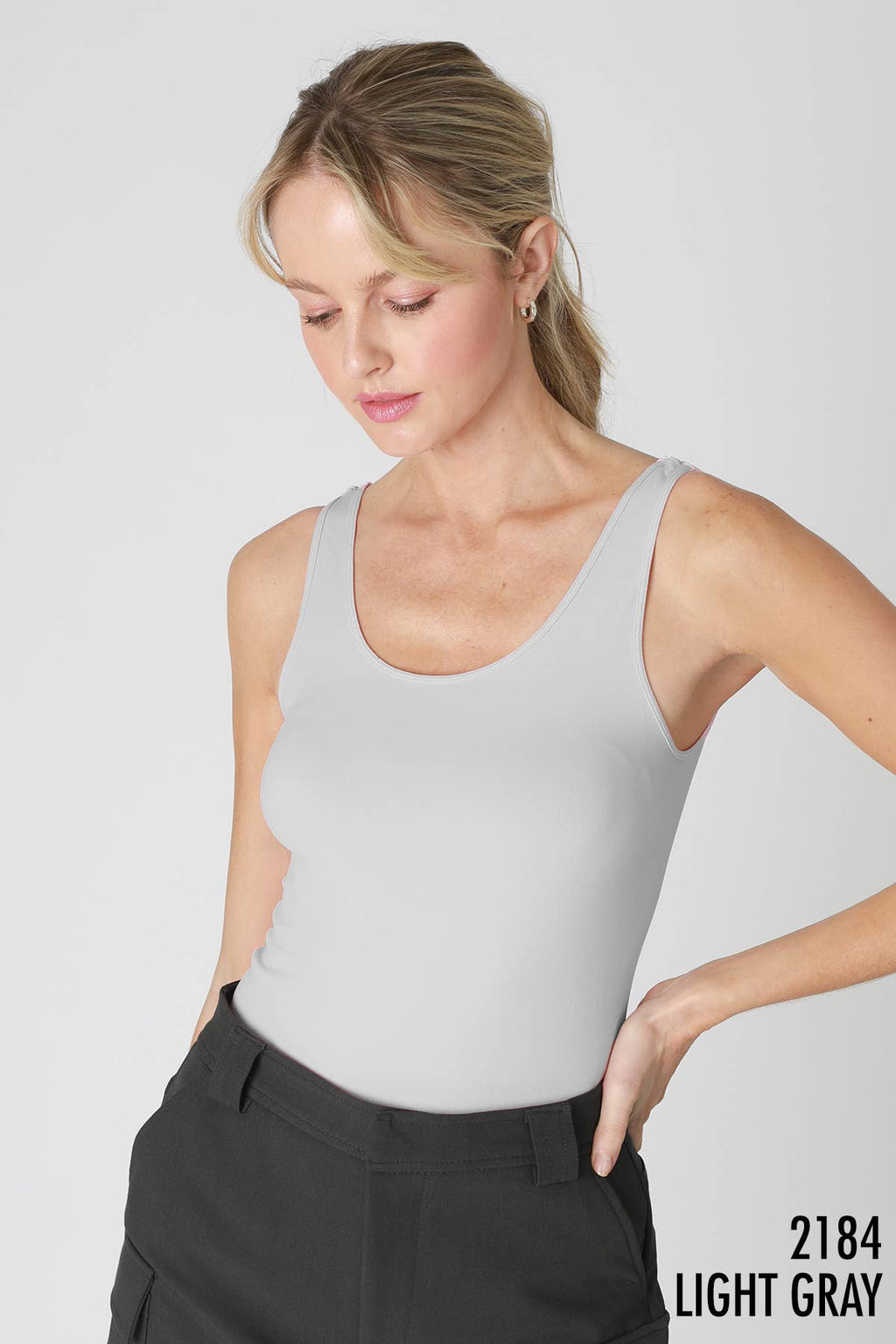 Plain Jersey Tank Top | Black