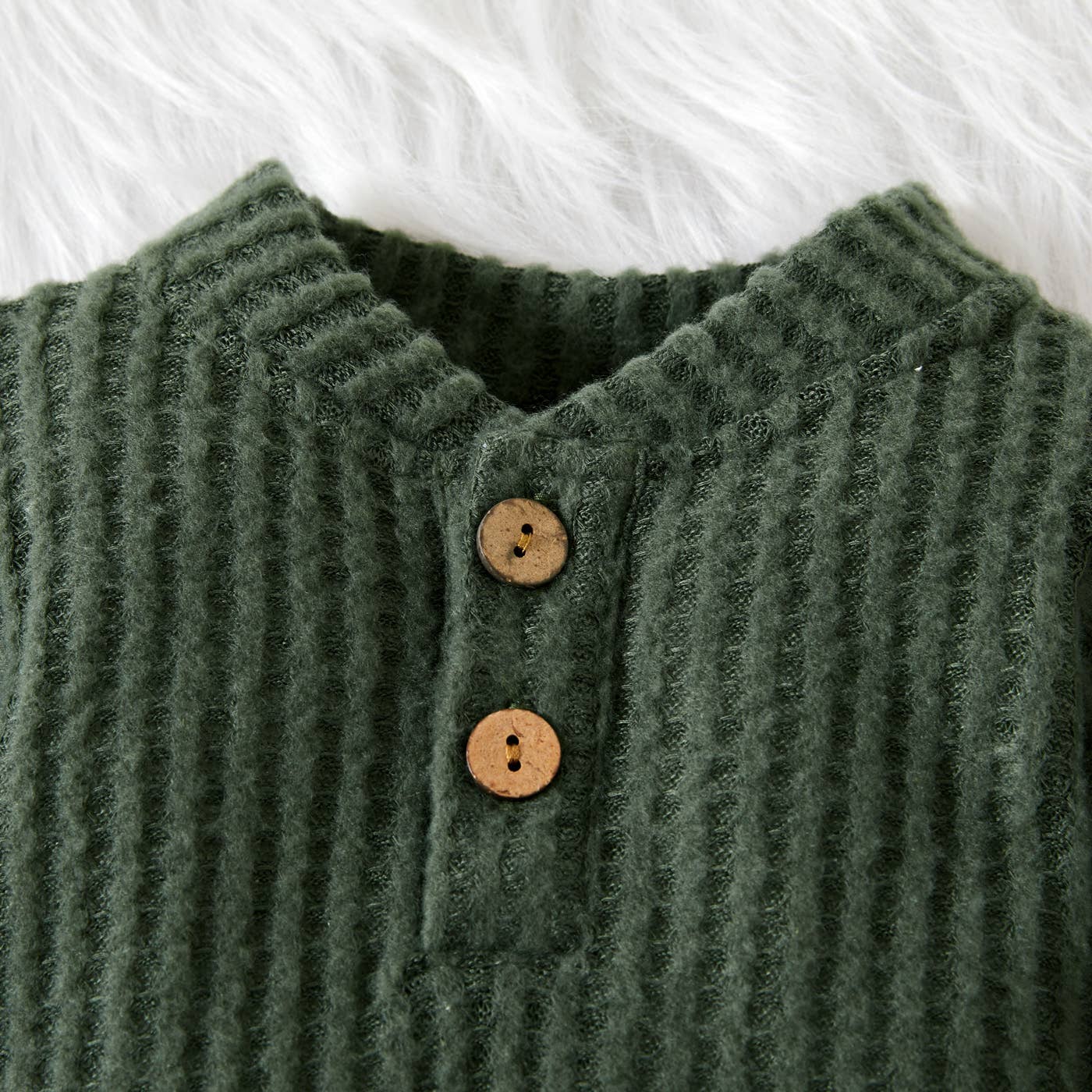Wally Waffle Knit Set | Rust