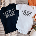 Little Man Onesie/Tee - Black