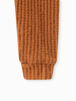 Wally Waffle Knit Set | Rust