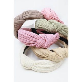 Ribbed Knotted Headband | Multiple Colors