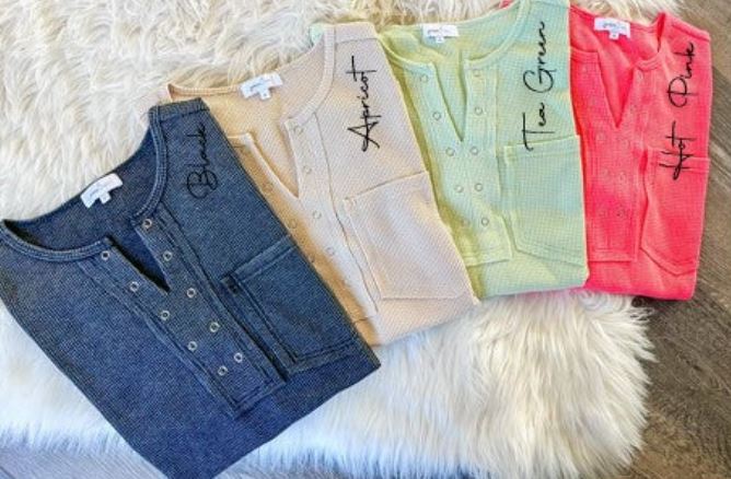 Kara Waffle Knit Top