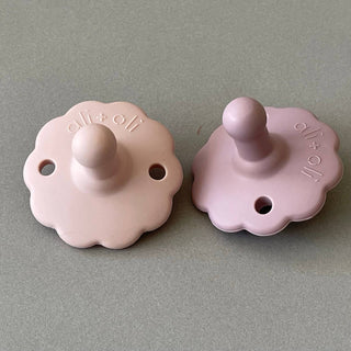 Pacifier Set Flower | Blush + Pink