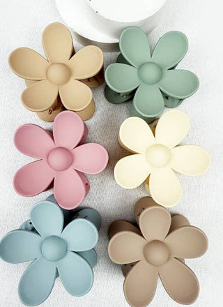 Matte Tone Daisy Hair Claw Clip | Multiple Colors