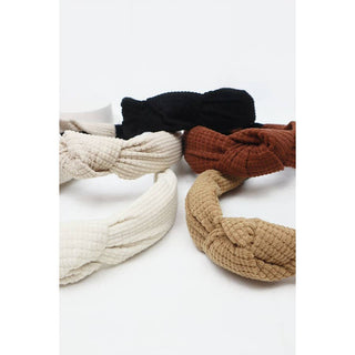 Waffle Texture Knotted Headband | Multiple Colors